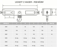 Wyposażenie gospodarstwa rolnego - BERWILIA Uchwyt z hakiem, podwójny (udźwig: do wyboru) 29082342 - miniaturka - grafika 1