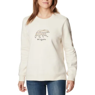Damska Bluza COLUMBIA HART MOUNTAIN II GRAPHIC CREW 1959783193 – Beżowy - Bluzy damskie - miniaturka - grafika 1