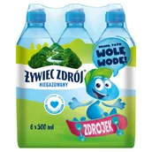Woda - Żywiec Zdrój Zdrojek Niegazowany Woda źródlana 6 x 500 ml - miniaturka - grafika 1