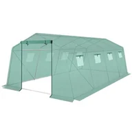 Szklarnie ogrodowe - SZKLARNIA TUNEL OGRODOWY 300x600x200CM ZIELONY - miniaturka - grafika 1