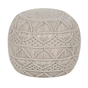 Beliani Puf 40 x 40 cm beżowy KAYSERI - Taborety i hokery - miniaturka - grafika 1