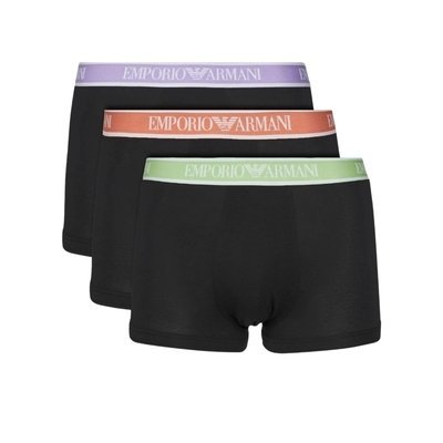 Emporio Armani bokserki męskie czarne 3 sztuki – komplet bielizny, Rozmiar XL