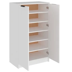 Lumarko Szafka na buty, biała, 59x35x100 cm, materiał drewnopochodny - Szafki na buty - miniaturka - grafika 6