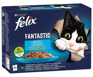 Mokra karma dla kotów - Purina Felix Fantastic Rybne Smaki w galaretce 12x85g 46164-uniw - miniaturka - grafika 1