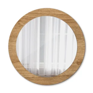 Ścienne Lustro Łazienkowe Tekstura drewna 70cm - Lustra - miniaturka - grafika 1