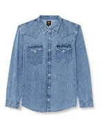 Koszule męskie - Lee Męska koszula regular westernowa, PREP Blue, rozm. XL, Prep Blue, XL - miniaturka - grafika 1