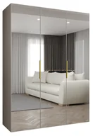 Szafy - Szafa uchylna otwierana MARBELLA 3 150 wys. 202 cm Kaszmir + u. Złoty - miniaturka - grafika 1