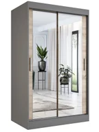 Szafy - Szafa przesuwna w kolorze antracyt + dąb sonoma 120 E4-F03 - miniaturka - grafika 1