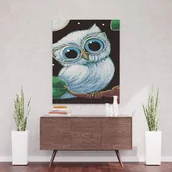 Malowanie po numerach - Profesor Sowa - Malowanie po numerach 30x40 cm - miniaturka - grafika 1