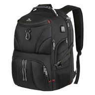 Torby podróżne - Plecak podróżny na laptopa 17'' Matein 1211 Czarny - miniaturka - grafika 1