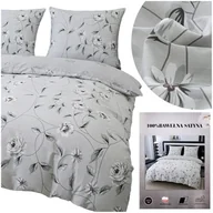 Pościel - Pościel 200x220 3 części Komplet Satyna Bawełniana Dwustronna Dalia - miniaturka - grafika 1