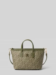 Torba z uchwytem i aplikacjami ze skóry - Torebki damskie - miniaturka - grafika 1