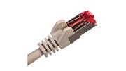 Kable światłowodowe - Eigenbrand Patchcord CAT6 SSTP PIMF 5m szary 50889 - miniaturka - grafika 1