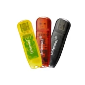Pendrive - Intenso Rainbow 3x32GB Yellow/Red/Black USB Typu-A 2.0 Przezroczysty 3502483 - miniaturka - grafika 1