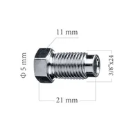 Przewody hamulcowe - Zlaczka Stalowa 109 3/8"X24 WP109 - miniaturka - grafika 1