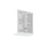 Szafki kuchenne - Szafka Górna Wisząca z Witryną 2 Drzwi G60S Sycylia White Gała Meble Sosna Andersen, Biały - miniaturka - grafika 1