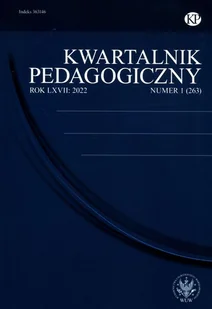 Kwartalnik Pedagogiczny 2022/1 (263) - Czasopisma - miniaturka - grafika 1