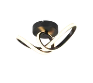 Lampy sufitowe - RUSA R63541132 lampa sufitowa czarna pętelka LED 7W 3000K - miniaturka - grafika 1