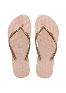 Havaianas Damskie japonki Slim Crystal Glamour, Róża baletowa, 33/34 EU - Klapki i japonki damskie - miniaturka - grafika 1