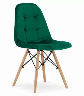 SK Krzesło DUMO - ciemna zieleń aksamit x 3 emix - Krzesła - miniaturka - grafika 1