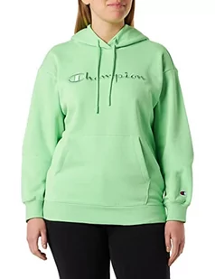 Champion Damska bluza z kapturem Rochester 1919, z logo, jasnozielona (SMG), XL, jasnozielony (Smg), XL - Bluzy damskie - miniaturka - grafika 1