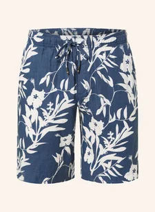 Tommy Hilfiger Szorty Z Lnu Harlem blau - Spodenki damskie - miniaturka - grafika 1
