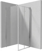 Kabiny prysznicowe - Kabina prysznicowa Deante Kerria Plus 80x80 kwadratowa chrom połysk transparentne uniwersalna KKN0X08S08 - miniaturka - grafika 1