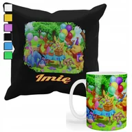 Gadżety dla niej i dla niego - Zestaw Kubek + Poduszka Z Poszewką- Prezent Dla Fana Kubuś Puchatek+ Imię - miniaturka - grafika 1