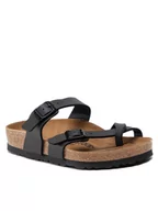 Klapki i japonki damskie - Birkenstock Buty Damskie Klapki Mayari Czarne Lato - miniaturka - grafika 1