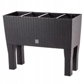 Donice - Doniczka z systemem nawadniania Trikala 80 cm, ciemny brąz - miniaturka - grafika 1