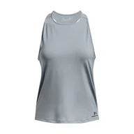 Koszulki i topy damskie - Damska koszulka bez rękawów UNDER ARMOUR RUSH ENERGY TANK 1370064-465 – Szary - miniaturka - grafika 1