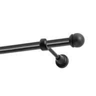 Karnisze - Karnisz DECASTYL Gałka Max pojedynczy 400 cm Czarny - miniaturka - grafika 1