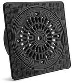 Odwodnienia, kanały i akcesoria - Karmat Pokrywa polipropylenowa teleskopowa klasa A15 (1,5t) DN 315mm, kwadratowa, na rurę gładką, do kanalizacji deszczowej - miniaturka - grafika 1