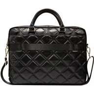 Torby na laptopy - Guess Quilted 4G Computer Bag - Torba na notebooka 15" / 16" (czarny) - miniaturka - grafika 1