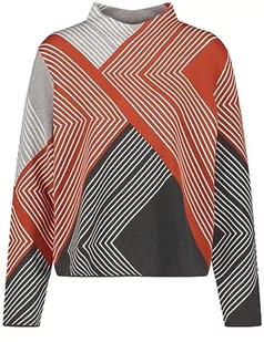 Gerry Weber Sweter damski, Szary/brązowy wzór, 36 - Swetry damskie - miniaturka - grafika 1