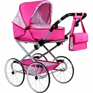 Wózki dla lalek - New Baby Wózek dla lalek Natálka, różowy - miniaturka - grafika 1