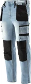 Odzież robocza - YATO Spodnie ROBOCZE JEANSOWE MONTERSKIE ROZM. XXL - miniaturka - grafika 1