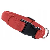 Obroże dla psów - Zolux Cushion obroża taśma 20 mm kol czerwony - miniaturka - grafika 1