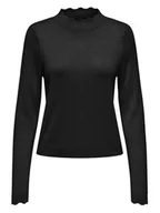 Swetry damskie - ONLY Sweter w kolorze czarnym - miniaturka - grafika 1