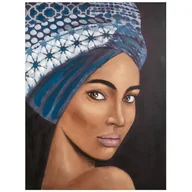 Obrazy i zdjęcia na płótnie - Obraz EUROFIRANY 475 60 x 80 Niebieski - miniaturka - grafika 1