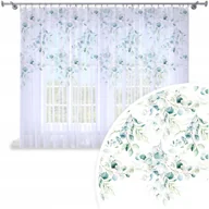 Firany - FIRANA GOTOWA WOAL 300X160 BARWIONA WZÓR NA ŻABKI TAŚMIE FIRANY 073 - miniaturka - grafika 1