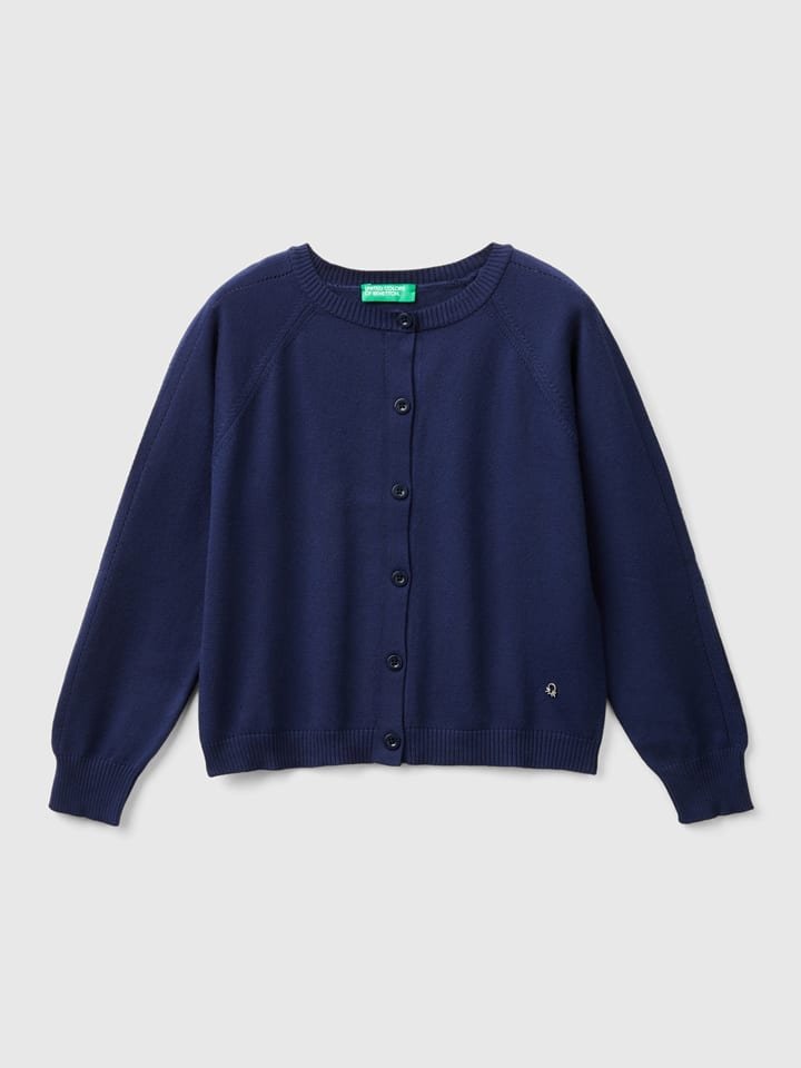 Benetton Kardigan w kolorze granatowym