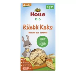 HOLLE Bio Ciasteczka marchewkowo-orkiszowe, 125g - Przekąski dla dzieci - miniaturka - grafika 1