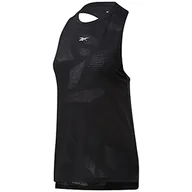 Koszulki i topy damskie - Reebok Damska koszulka bez rękawów Burnout, czarna, L, Czarny, L - miniaturka - grafika 1