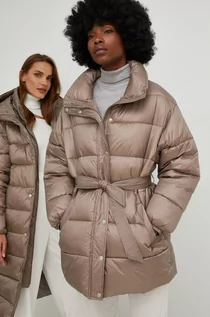Płaszcze damskie - Answear Lab kurtka damska kolor beżowy zimowy - grafika 1