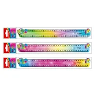 Kredki, ołówki, pastele i pisaki - Linijka elastyczna tęczowa 30cm Keyroad mix cena za 1 szt - miniaturka - grafika 1