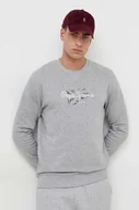 Bluzy męskie - Pepe Jeans bluza bawełniana Roswell męska kolor szary z nadrukiem - miniaturka - grafika 1