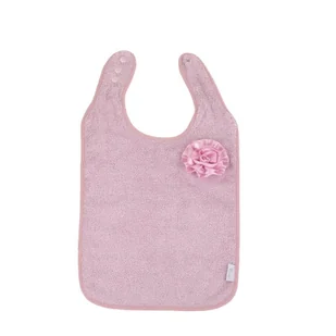 B-Śliniaczek Eco organic Flower pink - Śliniaki i fartuszki - miniaturka - grafika 1