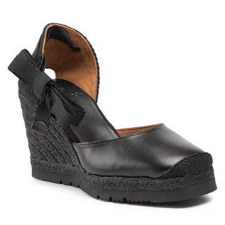 Espadryle damskie - Unisa Espadryle Carat Vu Black - grafika 1