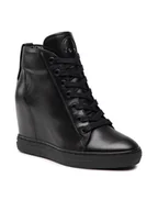 Sneakersy damskie - Carinii Sneakersy B8252 Czarny - miniaturka - grafika 1